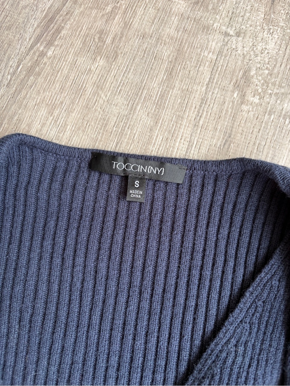 TOCCIN Ribbed Wrap Sweater - Picture 4 of 4
